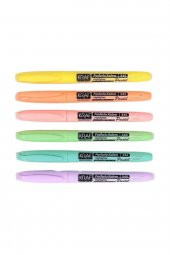 Fosforlu Kalem Pastel Kalem Tipi 6 Lı 345 - 1