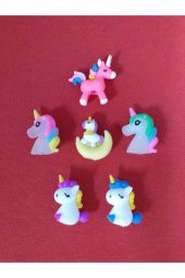 6 Adet Unicorn Kalem Başlığı Seti - 1