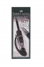 Faber-castell 1425 Iğne Uç Tükenmez Kalem Siyah 10 Lu 5211142599000 (1 Paket 10 Adet) - 1