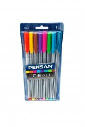 Triball 8 Renk Tükenmez Kalem 1.0mm - 1