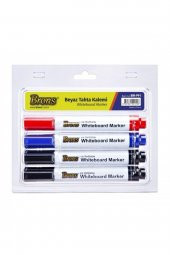 Doldurulabilir Beyaz Tahta Kalemi 4 Lü Set - 1