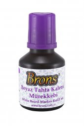 Beyaz Tahta Kalem Mürekkebi 30 ml -Mor - 1
