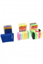 3 Lü Silgi Seti(8 Li Curved Sınav+ 8 Li Curved Rainbow+ 10 Lu Neon Silgi) - 1