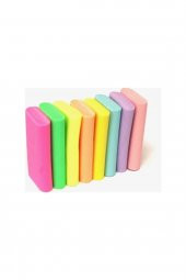 Pastel Renkli 8 Adet Silgi - 8 Farklı Renk - 2