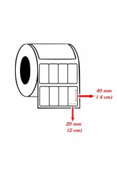 Elit Barkod Etiketi 20x40 4 Lü Termal 4000 Adet - 2
