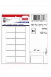 Ofc-117 10 Adet Beyaz Ofis Etiketi - 1