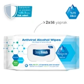 Deep Fresh Antiviral Islak Mendil 2 x 56 Yaprak & Sprey Dezenfektan 2 x 100 ml thumbnail 2