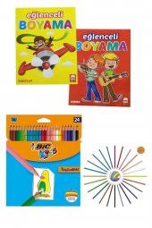 Tropicolor Kuru Boya Kalemi 24 Lü Boyama Kitabı B.s - 1