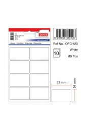 Etiket Beyaz 34*52 Mm 366872 - 1