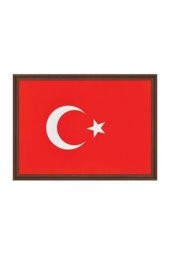 Türk Bayrağı Mdf Çerçeveli 25x35 Cm - 1