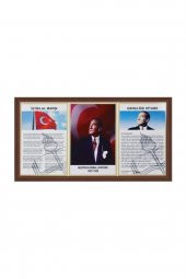 3lü Milli Levha Mdf Çerçeve 45x90 Cm - 1