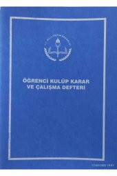 Ögrenci Kulüp Karar Ve Çalışma Defteri Plastik Kapak (20*28) 20 Yaprak - 1