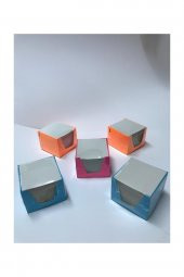 10 Adet Küp Not  Kağıt Küp Blok Not 500 Yaprak 9 X 7 X 7 cm - 3