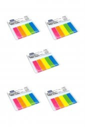 Film Index Postit Ayraç 12x45 Mm Dikdörtgen 5 Renk (5 Paket) - 1