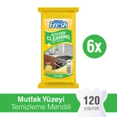 Ultra Fresh Mutfak Yüzeyi Temizleme Mendili 6 x 20 Yaprak - 1