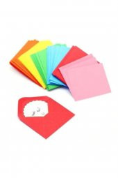 Dogan 7x9cm Karışık 10 Renkli Zarf - 10lu Paket - 1