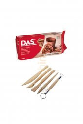Kahve Seramik Kili 500 Gr+modelaj Kalemi Ebeşuar 5 Li Ahşap Set h.s - 1