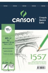 120 gr 40 Yaprak A5 Boy Croquis Eskiz Çizim Defteri 1557 - 1