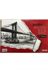 Defne 34x48cm Çok Amaçlı Sanatsal Resim Defteri - 25 Yaprak - 1