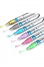 Akrilik Markör 2mm 6lı Parlak Renkler Set - 2