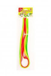 Bu-bu Floresanlı Renkli Şeritler Quilling 1x75 cm 120 gr - 1