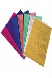 Metalik Oluklu Mukavva 23*33 7 Renk 10 Adet - 2
