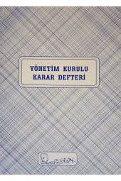 Yönetim Kurulu Karar Defteri Karton Kapak - 1