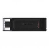 Kingston DT70 64GB USB-C 3.2 Gen 1 Type-C Flash Bellek - 1