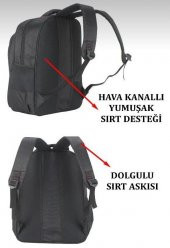 Laptop Sırt Çantası 17.3 İnç Sünger Destekli Darbe Emici 8683255012037 - 5
