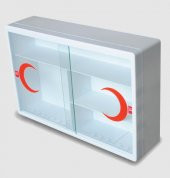 Plastik Ecza Dolabı Lux Beyaz + İlkyardım İçerik Paketi Full Set - 2