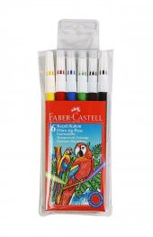 Faber-Castell Keçeli̇ Kalem 6 Renk - 1
