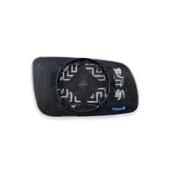 VW Golf 4 1998-2004 Sol Dikiz Ayna Camı Mavi Isıtmalı 1J1857521C - 3