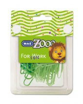 Mas Zooo - Şeffaf Dörtgen Kutu Plastik Kaplı Ataş-No:3 - Yeşil - 2