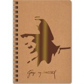 Keskin Color Funky Atatürk 16.5x22.5cm Sert Kapak 100 Yaprak Çizgili Spiralli Defter - 2