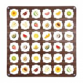 Kahve Ahşap MDF Eşleştirme Hafıza Oyunu 34x34 - 4