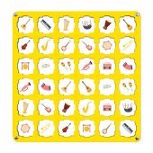 Sarı Ahşap MDF Eşleştirme Hafıza Oyunu 34x34 - 4