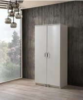 Erezoğulları Mobilya Çok Amaçlı 2 Kapaklı Mutfak Erzak Kiler Dolap 86x52x180 cm - 1