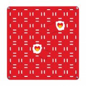 Kırmızı Ahşap MDF Eşleştirme Hafıza Oyunu 34x34 - 3