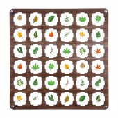 Kahve Ahşap MDF Eşleştirme Hafıza Oyunu 34x34 - 4