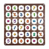 Kahve Ahşap MDF Eşleştirme Hafıza Oyunu 34x34 - 4