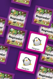 Hayvanlar Eşleştirme Hafıza Kart Oyunu - 3