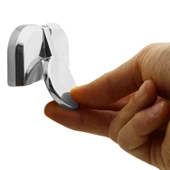 Luca Mobilya Mutfak Çekmece Dolap Dolabı Kapak Kulpu Kulpları Kulbu 32 Mm Plastik Krom Kulp - 4