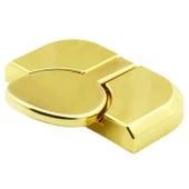 Luca Mobilya Mutfak Çekmece Dolap Dolabı Kapak Kulpu Kulpları Kulbu 32 Mm Plastik Gold Altın Kulp - 6