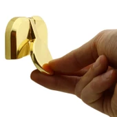 Luca Mobilya Mutfak Çekmece Dolap Dolabı Kapak Kulpu Kulpları Kulbu 32 Mm Plastik Gold Altın Kulp - 4