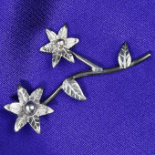 Çiçek Formlu Kolye Ucu - 1