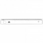 Hatas Mercekli Geniş Büro Cetveli 30cm - 1