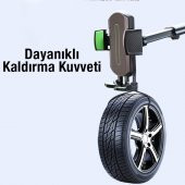 Coofbe Teleskopic Döner Başlık Torpido Üzeri Ve Cama Yapışan Araç Tutucu Araç İçi Telefon Tutucu - 4