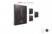 Gıpta Dark 12x17cm 50 Yaprak Siyah Spiralli Defter - 1