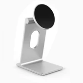 Coofbe Alüminyum  Güçlü Mıknatıslı L Tip Masaüstü Tablet Standı Tablet Tutucu Telefon Standı thumbnail 6