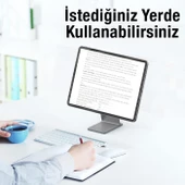 Coofbe Alüminyum  Güçlü Mıknatıslı L Tip Masaüstü Tablet Standı Tablet Tutucu Telefon Standı thumbnail 8